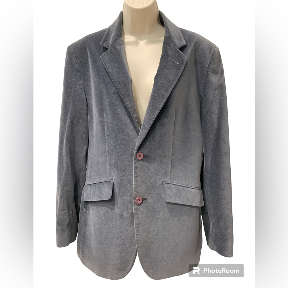 DKNY Jeans Velvet Dark Grey Blazer!
